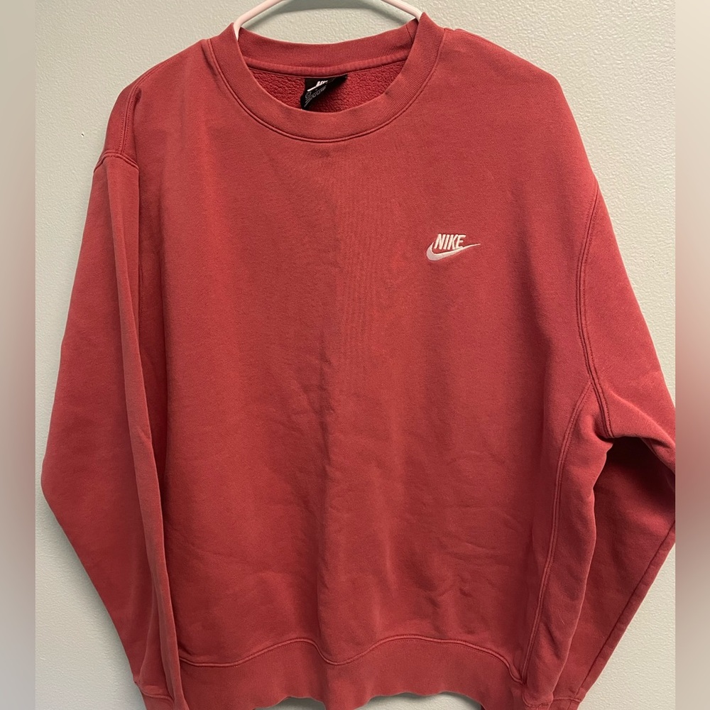 Red Nike crewneck